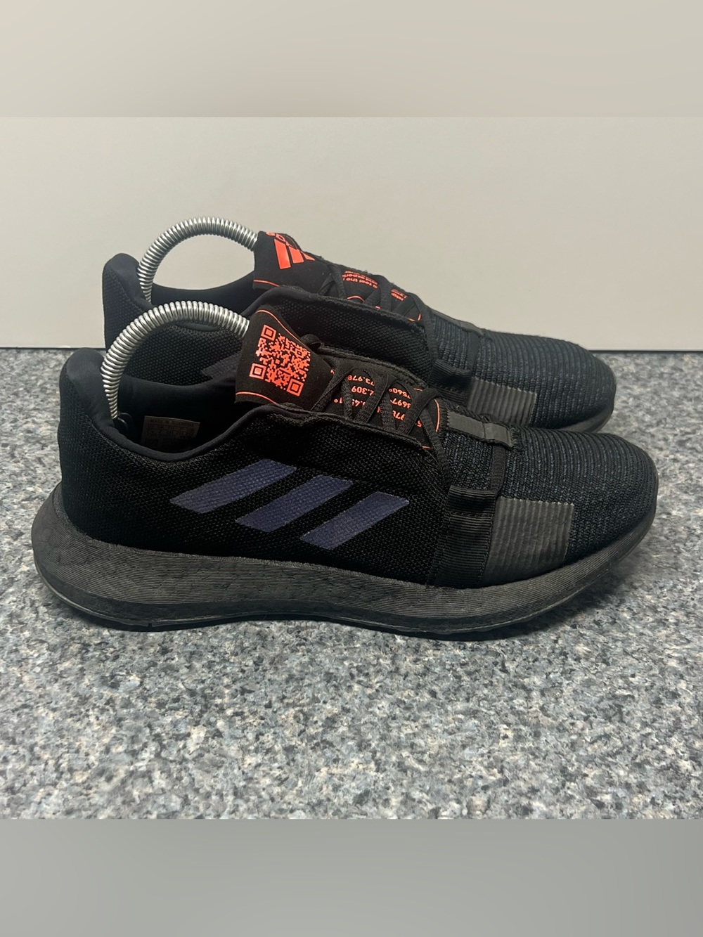 Adidas Senseboost Go Running Shoes Sneakers Black Purple | Men’s Size 7.5